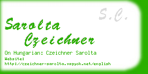 sarolta czeichner business card